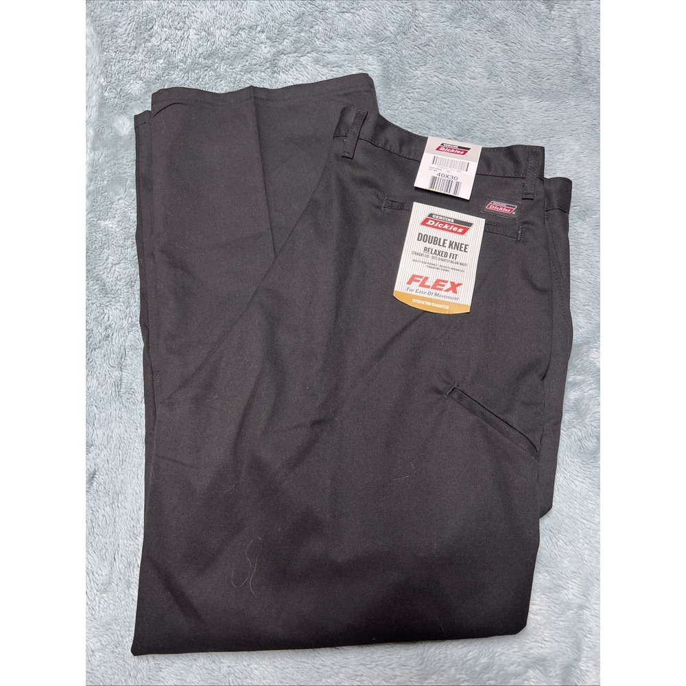Dickies Pants Double Knee Relaxed Fit Straight Leg Flex Mens 40x30 Skater Grunge